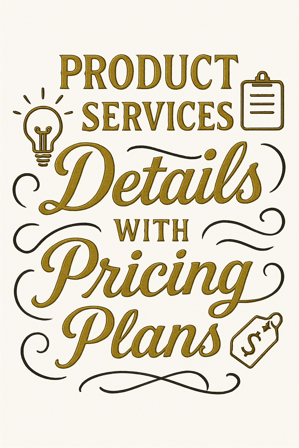 Product & Services Details with Pricing Plans